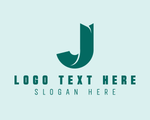 Typography - Finance Bank Letter J logo design