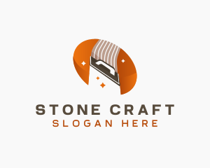 Masonry Plastering Construction logo design