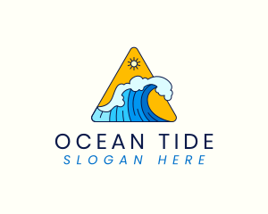 Ocean Tidal Wave logo design