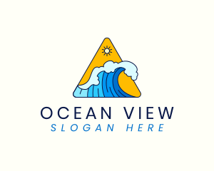 Ocean Tidal Wave logo design