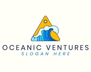 Ocean Tidal Wave logo design