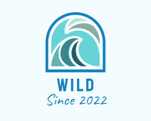 Pool - Water Park Wave Resort logo design