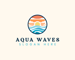 Ocean Tidal Wave logo design