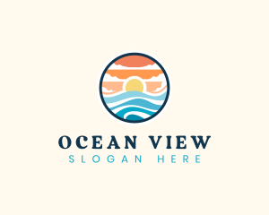 Ocean Tidal Wave logo design