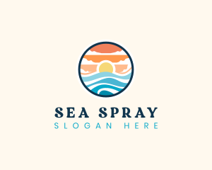 Ocean Tidal Wave logo design