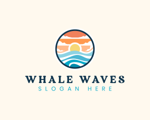 Ocean Tidal Wave logo design