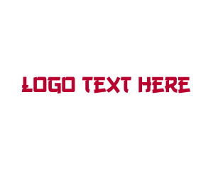 Japan - Japanese Text Font logo design