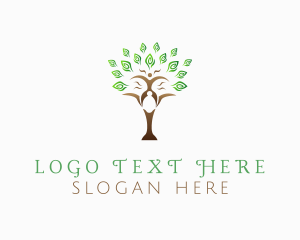 Botanical - Community People Tree logo design