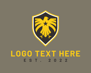 Heraldic - Star Eagle Shield logo design