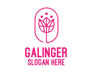 Pink - Pink Flower Salon logo design