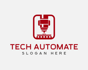 Automation - Laser Manufacturing Metalworking logo design