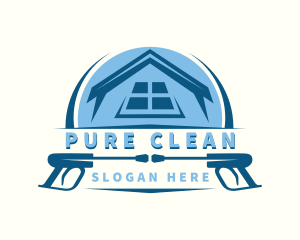 Cleaning Pressure Washer logo design