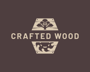 Wood Sawmill Lumber logo design