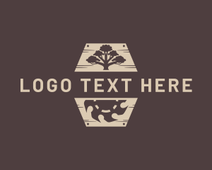Log - Wood Sawmill Lumber logo design