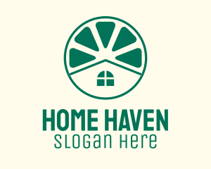 Housing - Green Lime House logo design