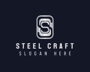 Steel - Industrial Steel Construction Letter S logo design