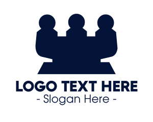 Team - Group Team Meeting logo design