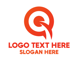 Retail - Orange Target Q logo design