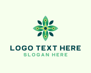 Enviromental - Green Eco Plant logo design