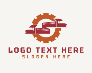 Trailer - Gear Cargo Trucking logo design