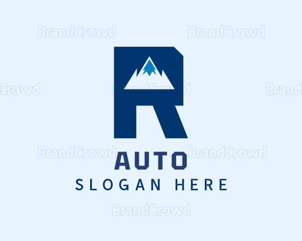 Mountain Peak Letter R Logo