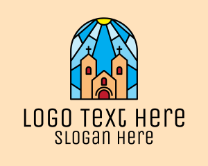 Catholic - Cathedral Church Mosaic logo design