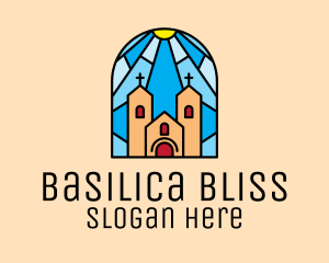 Basilica - Cathedral Church Mosaic logo design