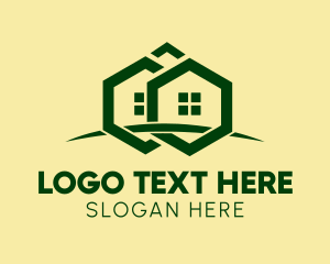 Village - Hexagon Village Townhouse logo design