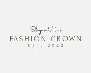 Luxury Fashion Brand logo design