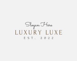 Luxury Fashion Brand logo design