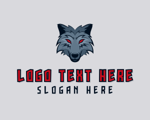 Husky - Wild Wolf Dog logo design