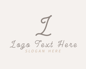 High End - Elegant Script Business logo design