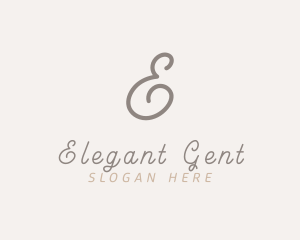 Elegant Script Business logo design