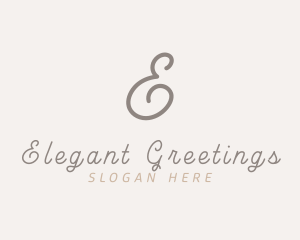 Elegant Script Business logo design