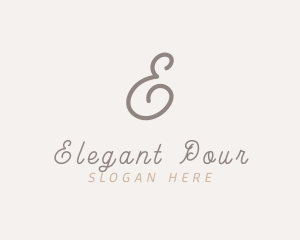 Elegant Script Business logo design