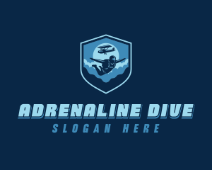 Extreme Skydiving Adventure logo design