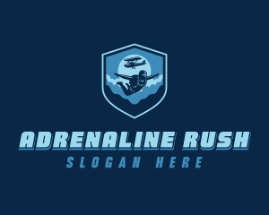 Extreme Skydiving Adventure logo design