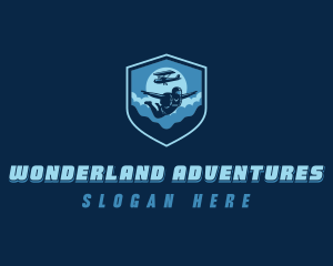 Extreme Skydiving Adventure logo design