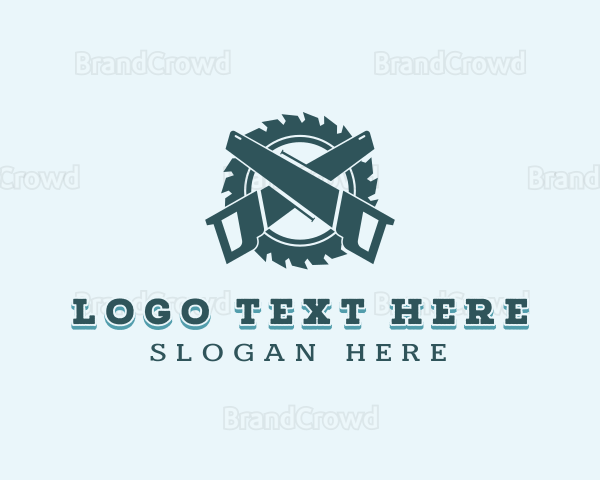 Hand Saw Woodwork Logo