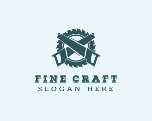 Hand Saw Woodwork logo design