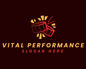 Performance - Drum Instrument Music logo design