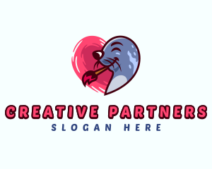 Painter Seal Creative logo design