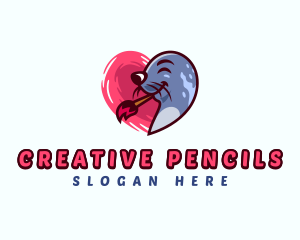 Painter Seal Creative logo design