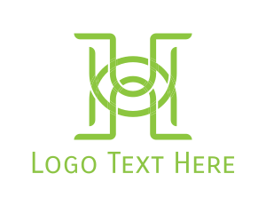 Green Monogram H & U Logo