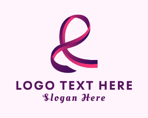 Ribbon - Gradient Fashion Ribbon logo design