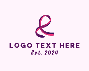 Ribbon - Gradient Fashion Ribbon logo design