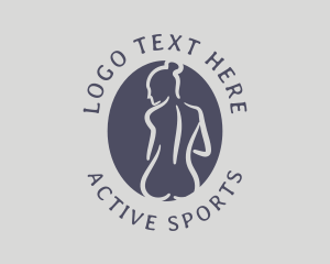Waxing - Seductive Female Model logo design