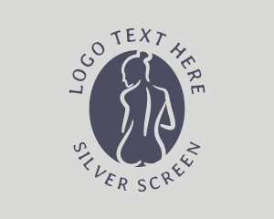 Naked - Seductive Female Model logo design