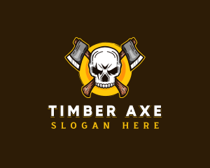 Skull Axe Gaming logo design