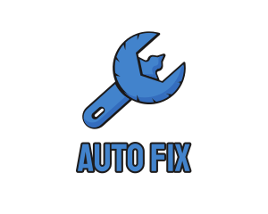 Mechanic - Eagle Mechanical Fix Spanner Wrench logo design